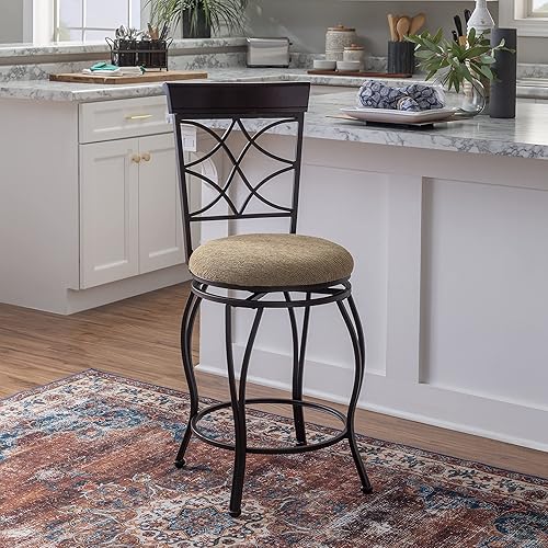 Miniatura 2 de Linon Curves Taburete giratorio para mostrador de 24"