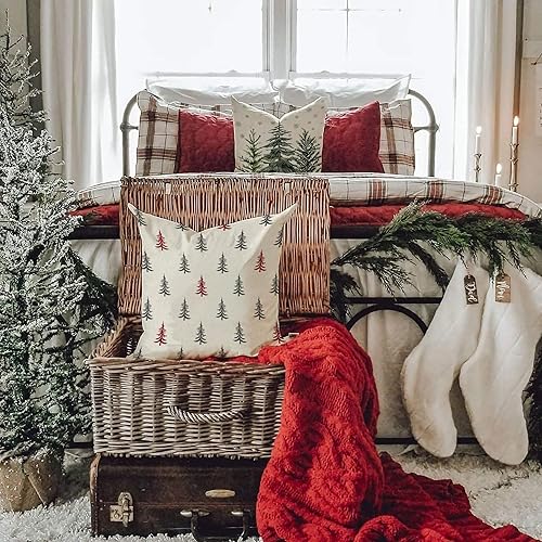 Miniatura 3 de DFXSZ Juego de 2 fundas de almohada de Navidad de 18 x 18 pulgadas, fundas decorativas de invierno para el hogar, sofá, 30 unidades