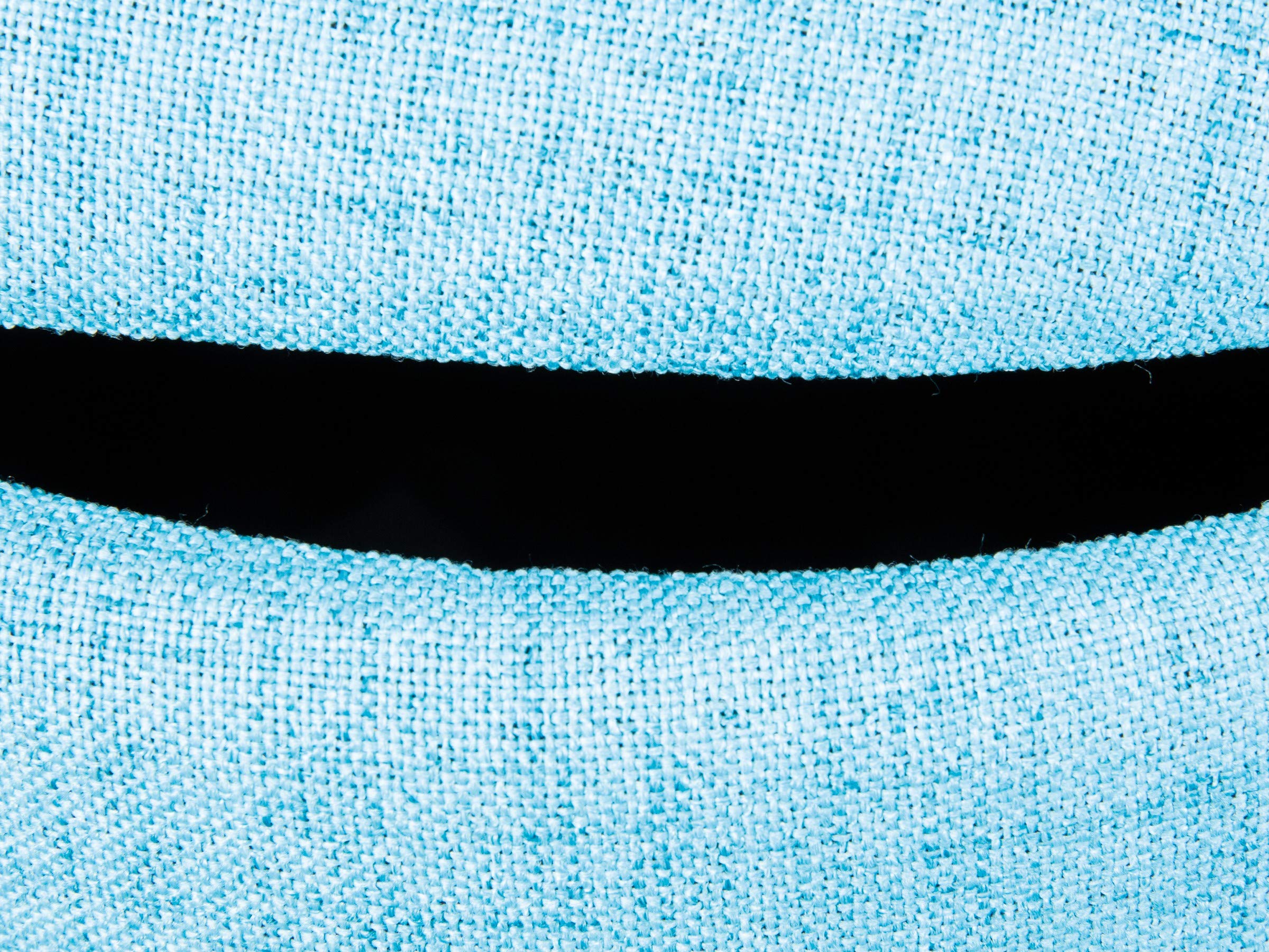 Inter Link Pouf, Tissu : MDF^polyuréthane, Bleu, 42 x 30 x 36 cm
