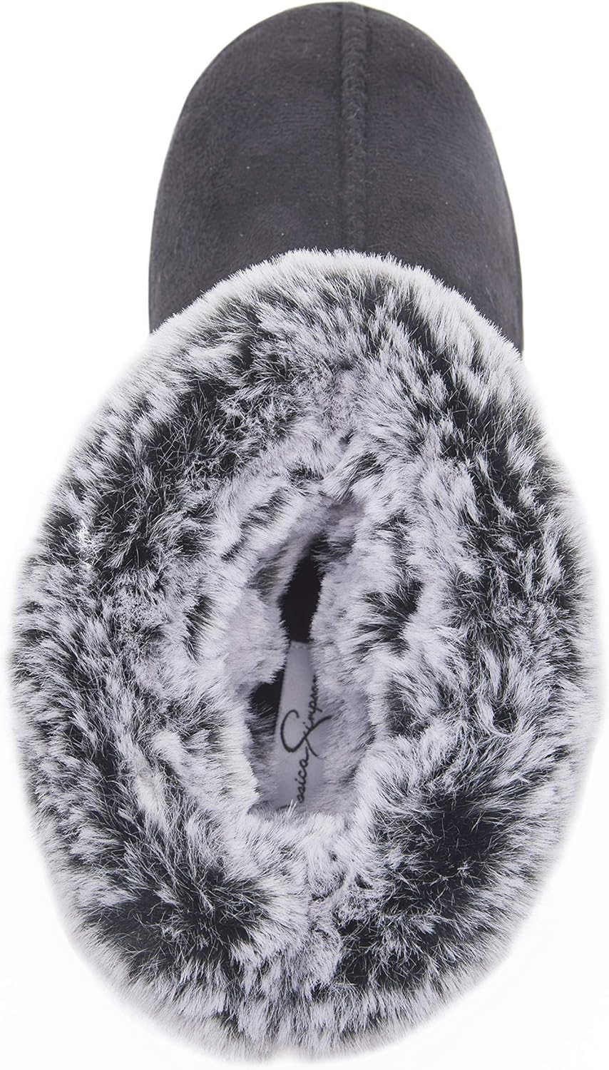 Jessica Simpson Women's and Girls Microsuede Super Soft Bootie Slippers with Indoor Outdoor Sole- Mommy & Me Set Options - Image 3