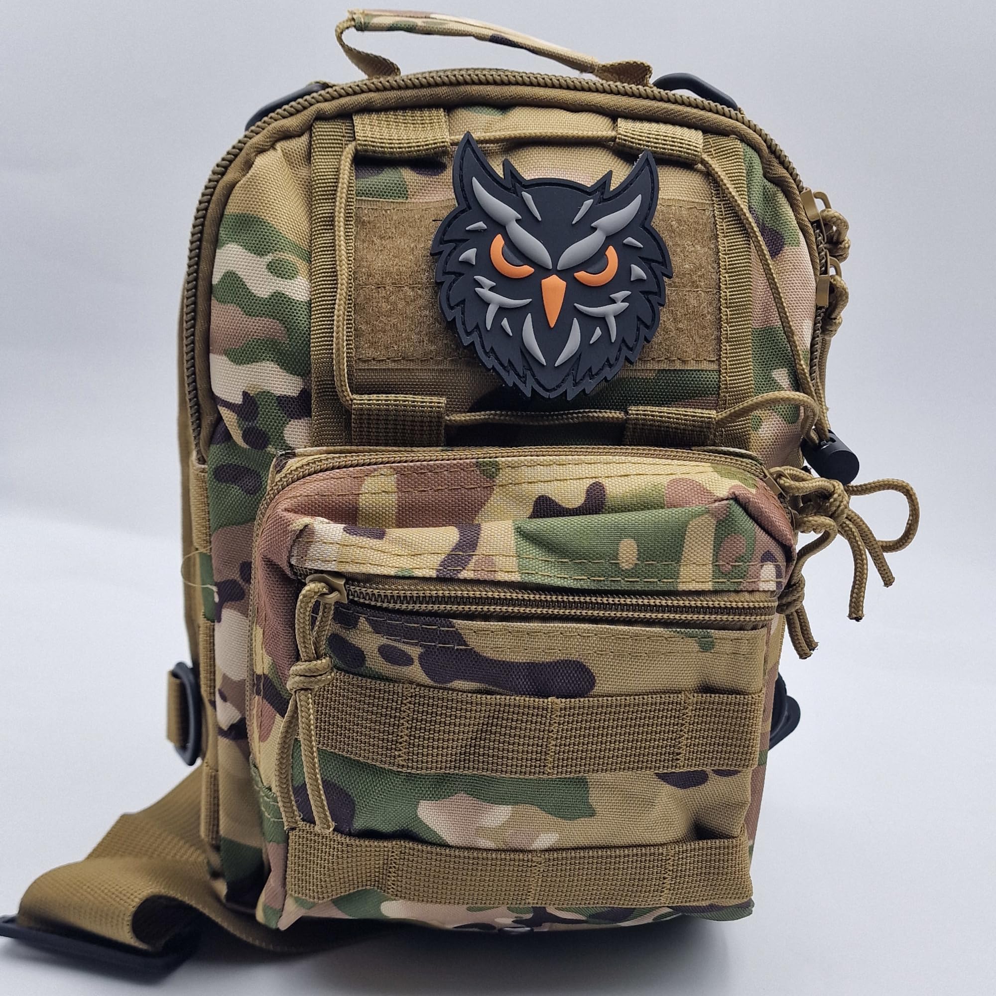 Tactical Owl Night Hunter Watcher Morale PVC Patch Compatible with Velcro Patches for Hats Tactical Patches - Image 3
