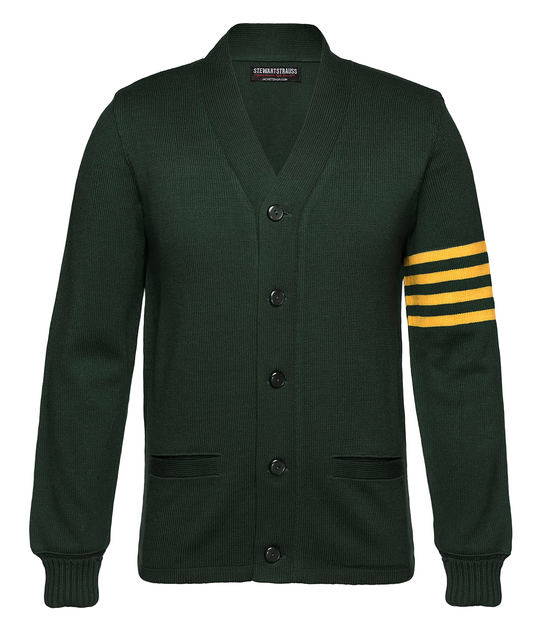 Stewart &amp; Strauss Cardigan Varsity Letter Sweater