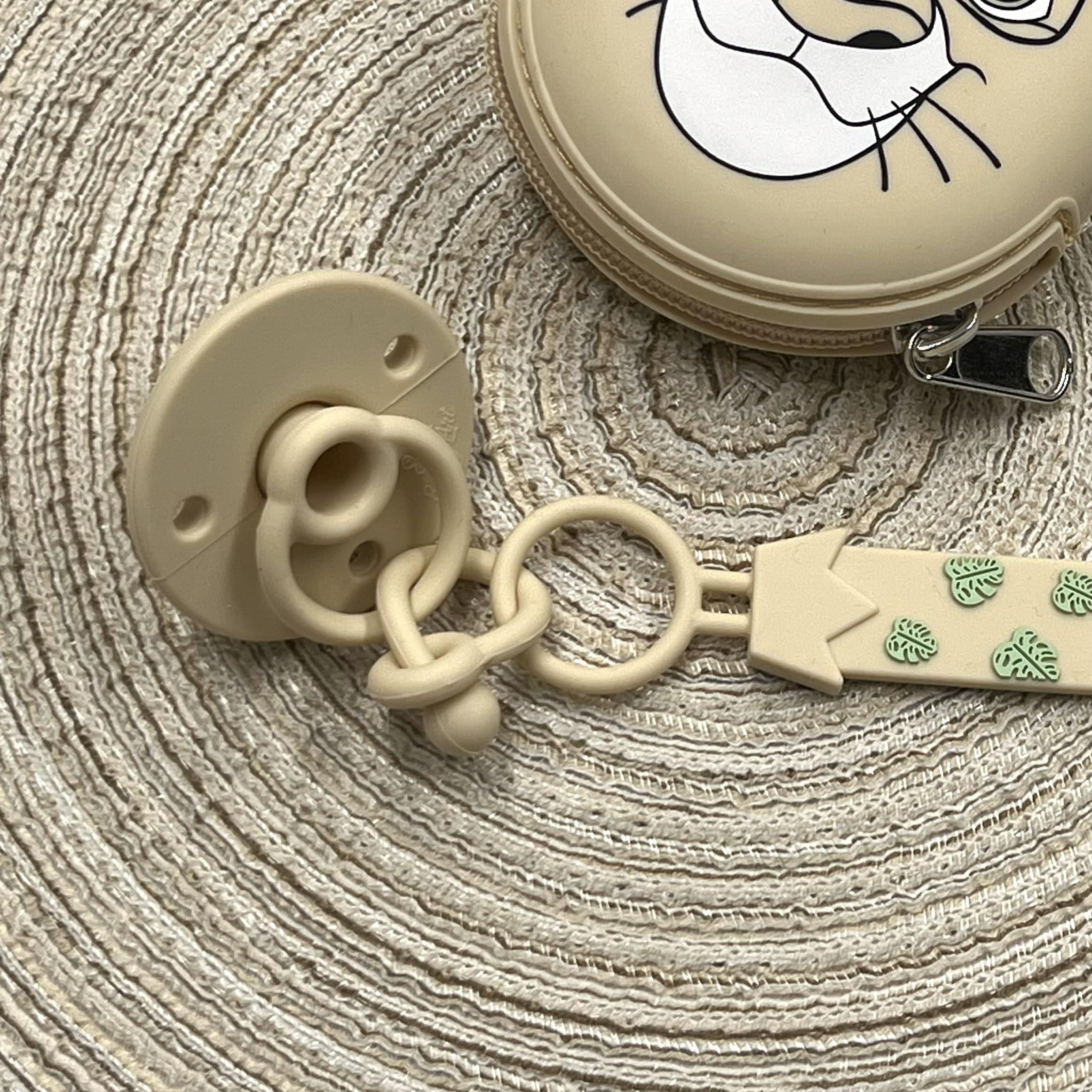 NOVITÁ Fettuccia IN SILICONE, per ciuccio personalizzata con nome, leone, BABYJART, lavabile,sicura per il bambino,compatibile con ciuccio MAM e CHICCO AZIENDA ITALIANA, MADE IN ITALY!