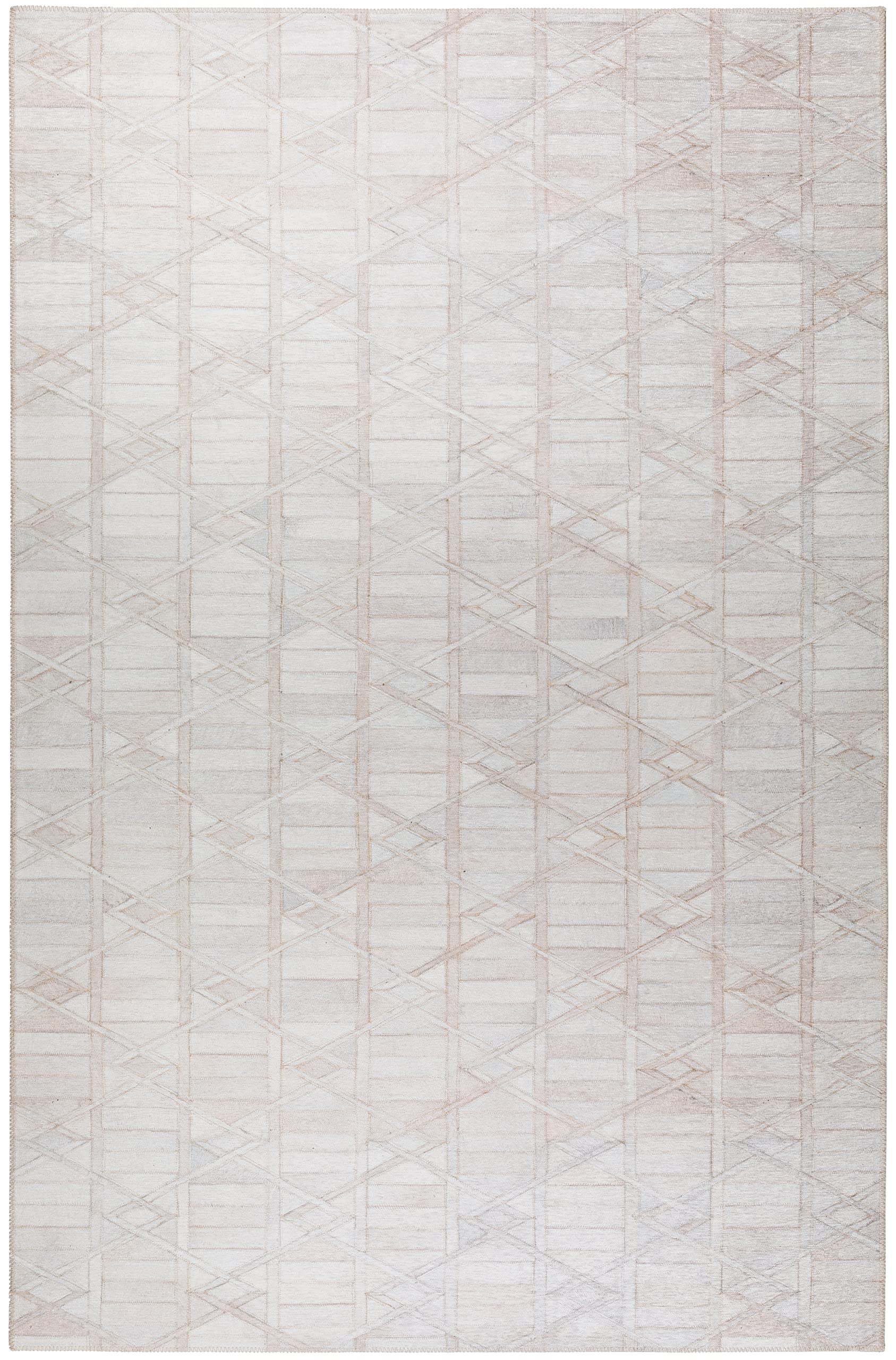 Addison Rugs Laredo ALR34 Ivory Washable 10' x 14' Indoor Outdoor Area
