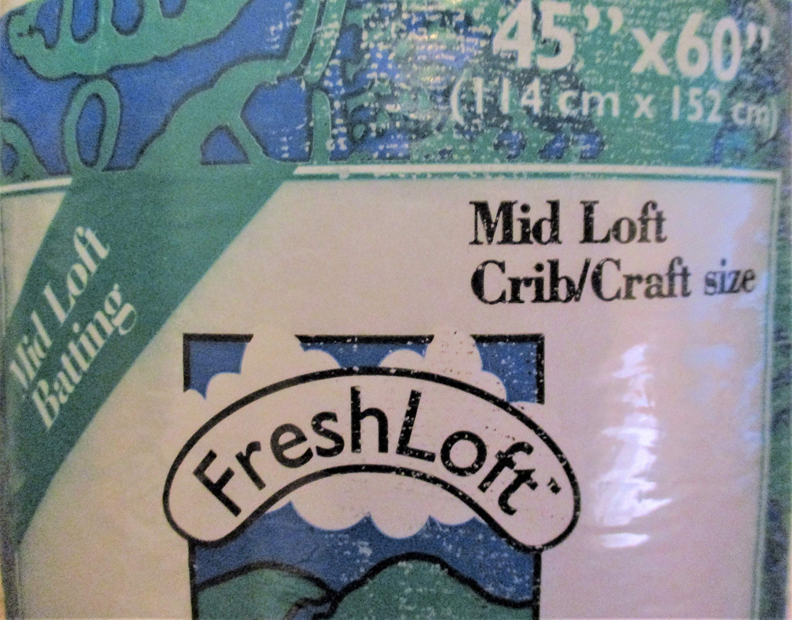 Fresh Loft Mid Loft Bonded Batting 45" x 60" Crib/Craft Size