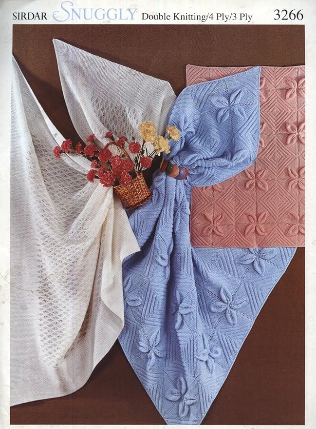 SIRDAR 3266 KNITTING PATTERN Baby blankets and shawl Amazon.co.uk