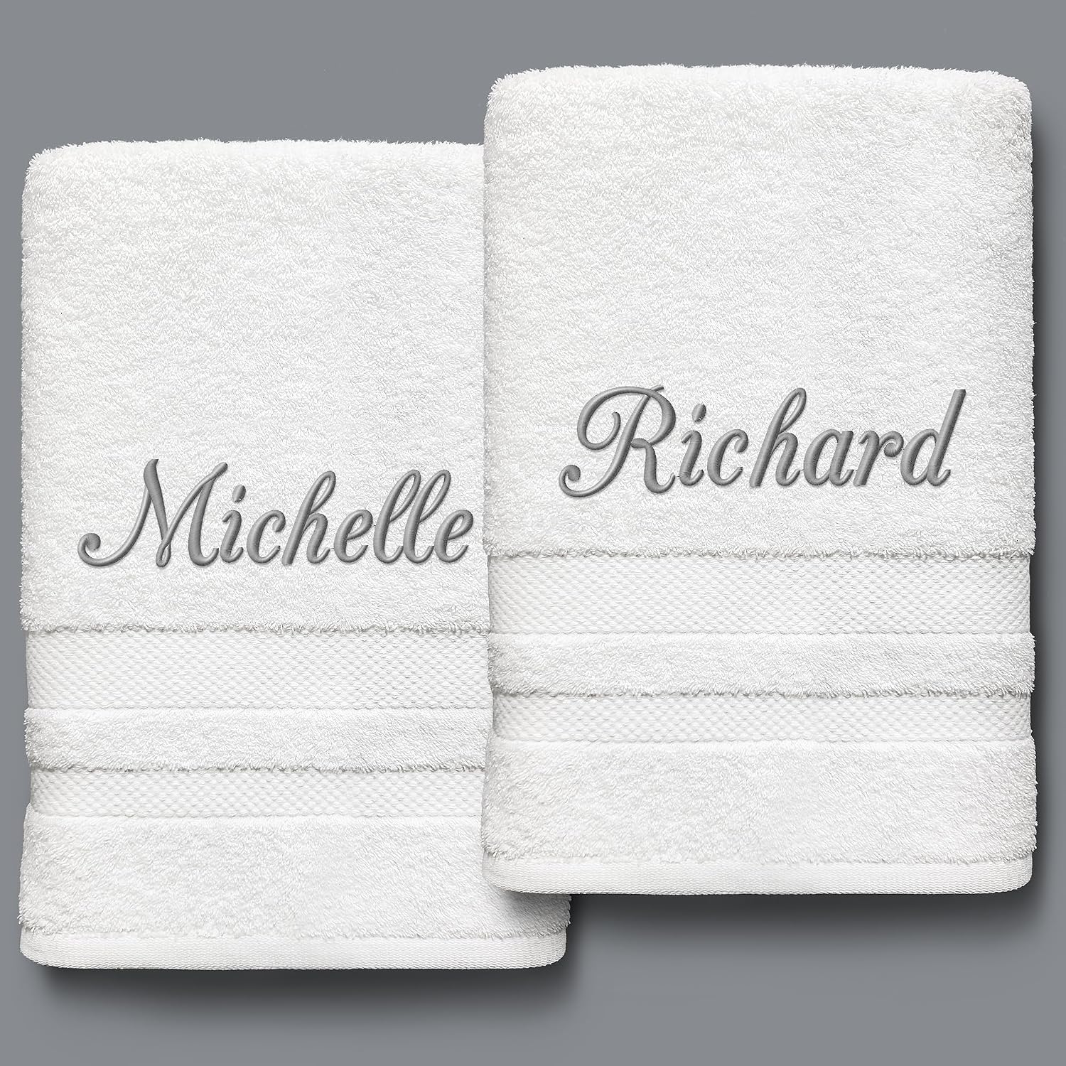 Premium Hotel Bath Towel Set 30"x 54" Durable, Soft and Absorbent Ring Spun Cotton 600GSM- Luxury Hotel & Spa Quality - Eco-Friendly (White, 4 Pack)