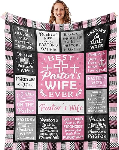 Miniatura 8 de QOJUYO Regalos de agradecimiento para pastores, manta de 60 x 50 pulgadas, regalos para pastores para hombres, regalos para pastores hombres, regalo