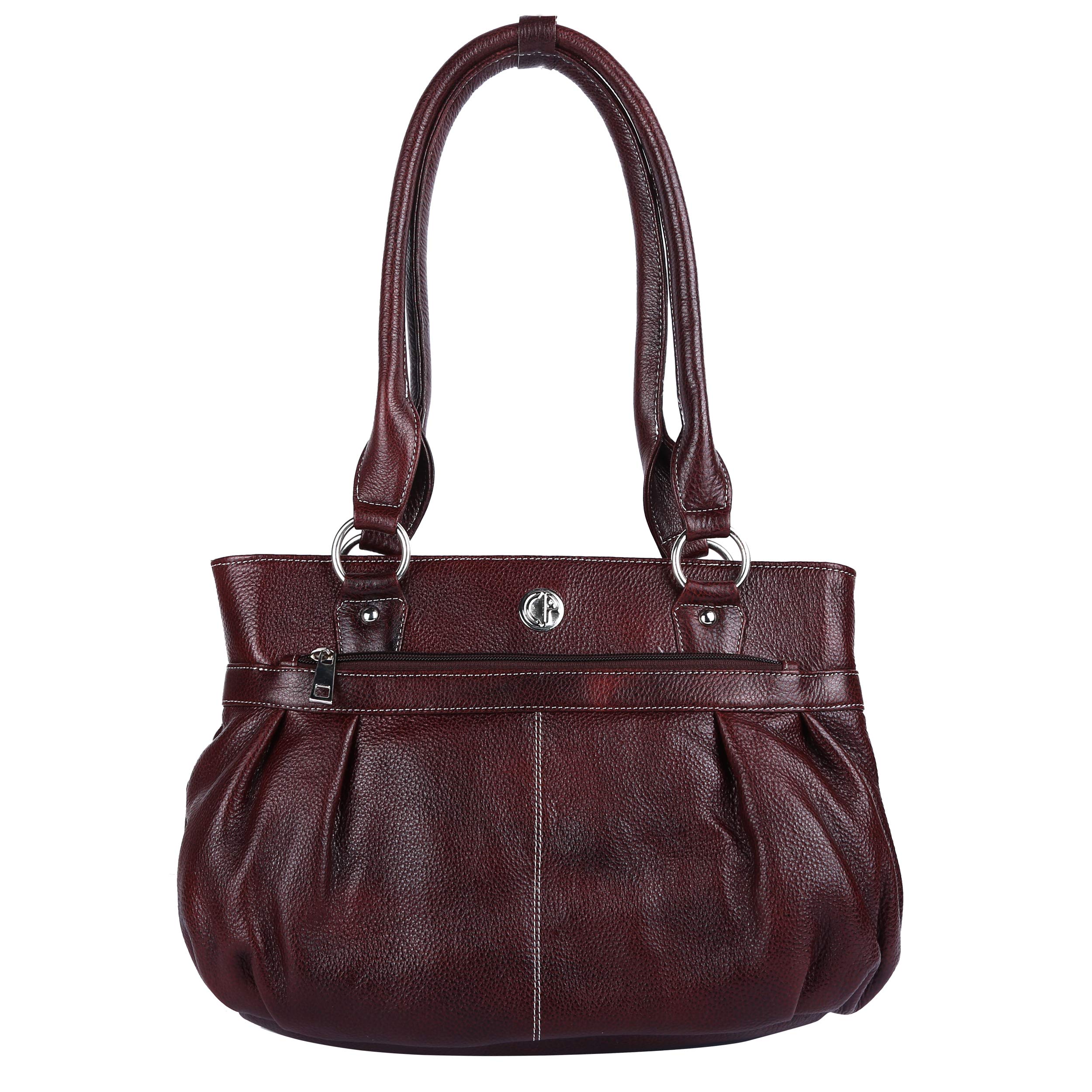 Clive PattenWomen's Leather Shoulder Tote Handbag (Colour:Brown)