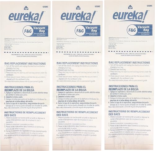 Eureka F&G 52320C-6 - Bolsa de polvo desechable original - Paquete de 3
