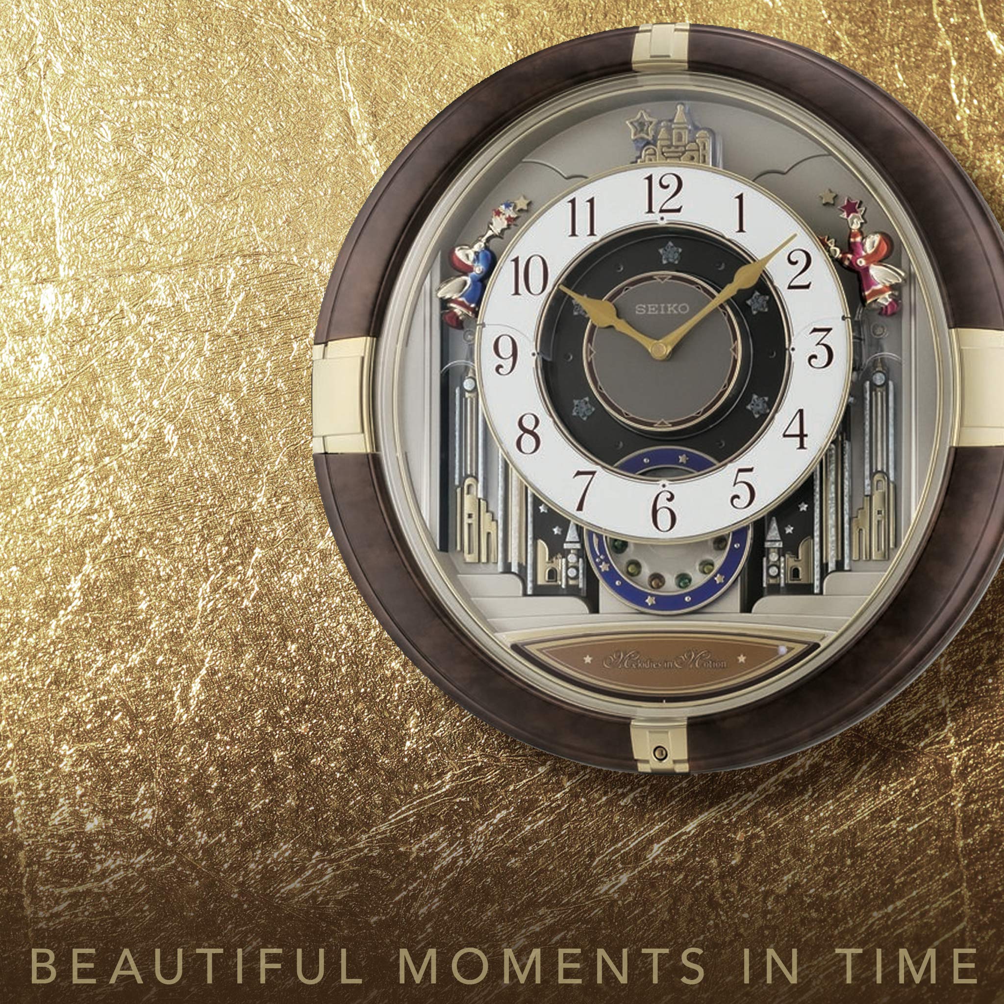 SEIKO Melodies in Motion Wall Clock, Trumpeting Angels