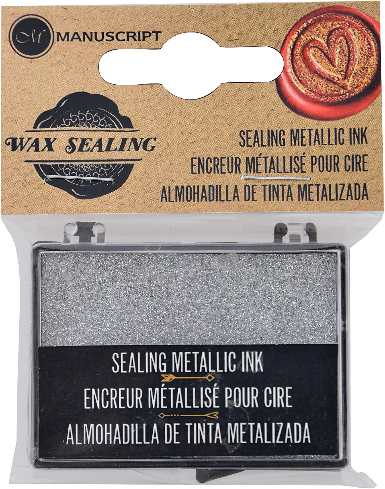 Decorative Seal Metallic Ink Pad-Silver