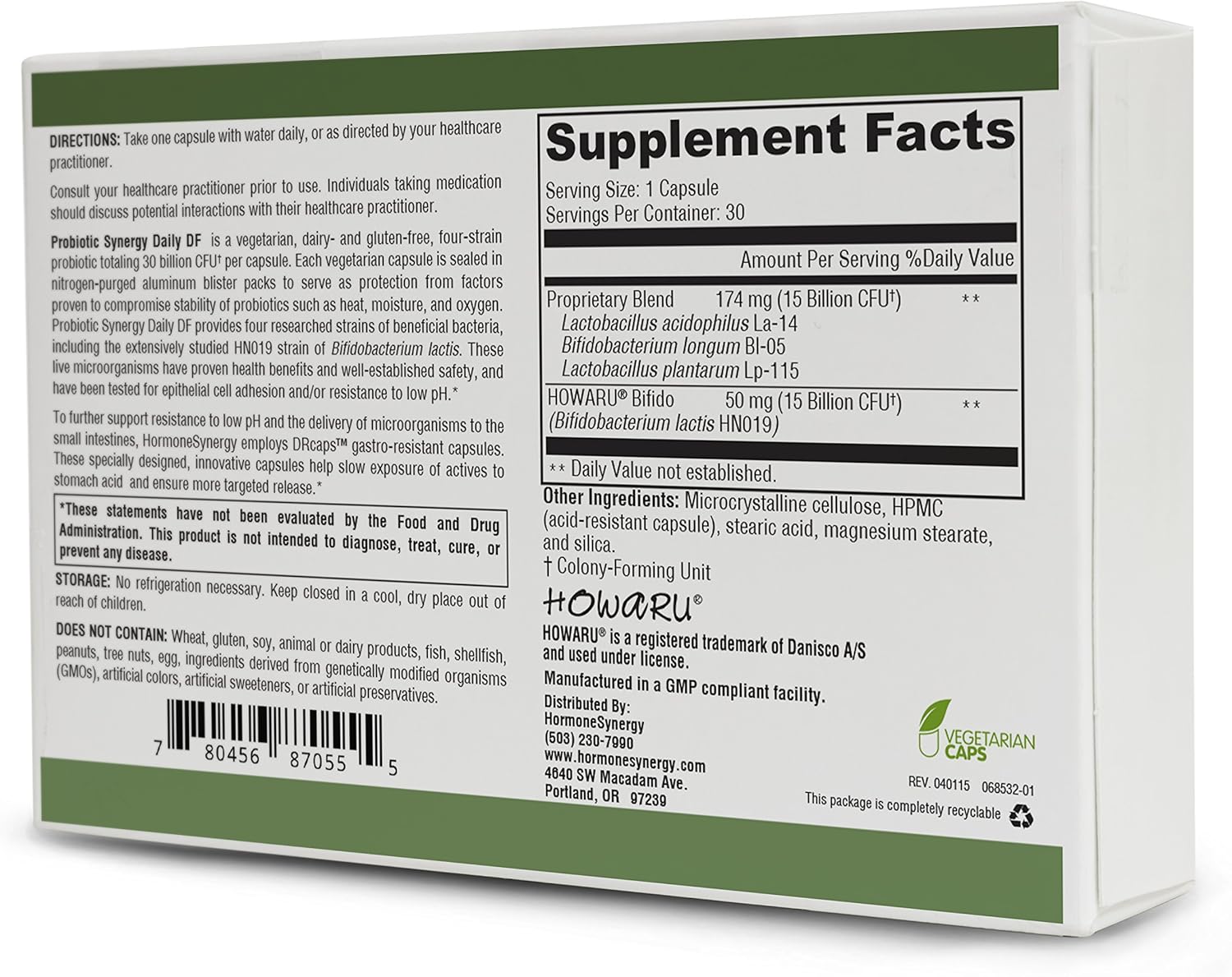 Sinergia Probiótica 30 Bilhões DRCaps Resistentes a Ácidos