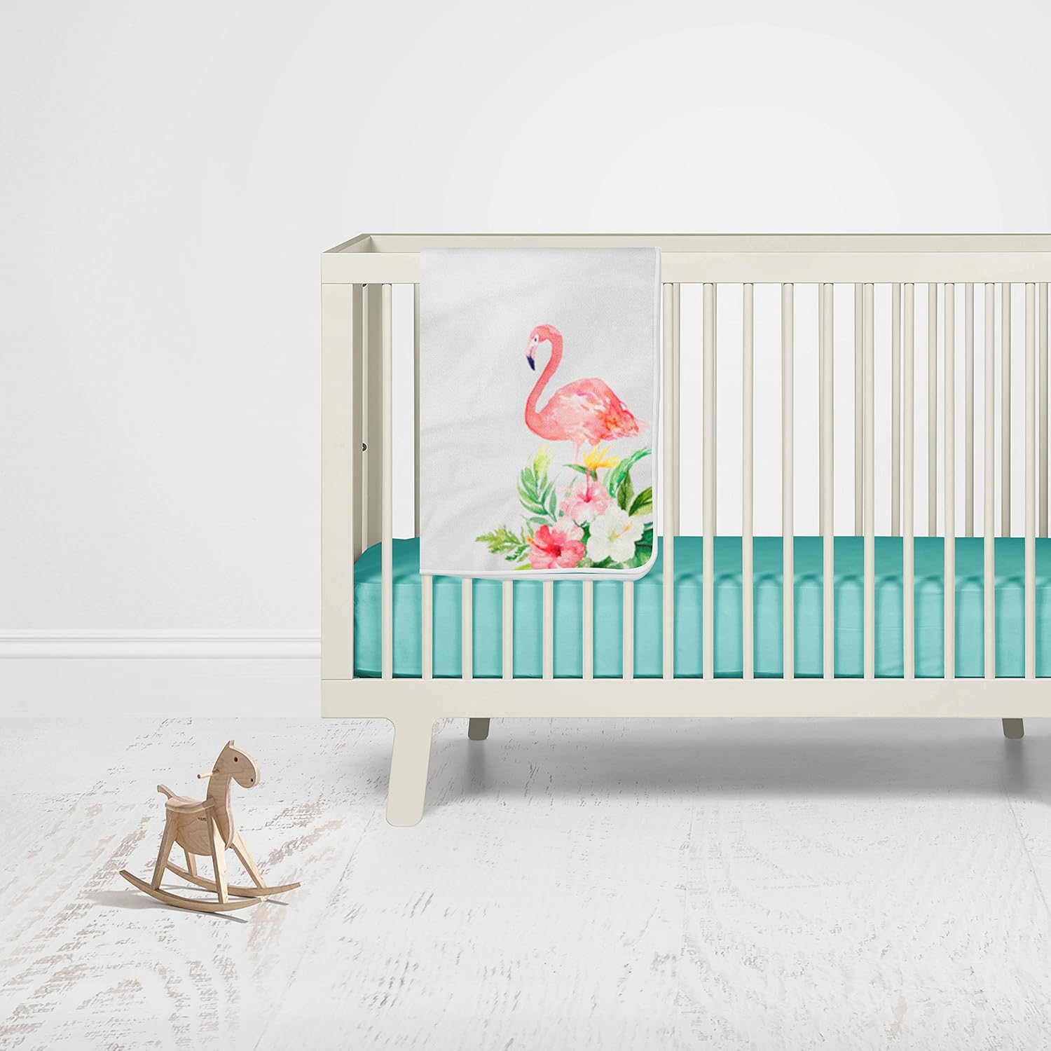 Flamingo Baby Blanket Tropical Milestone Blanket Monthly Growth Tracker Soft Fleece Minky Blanket Baby Shower Newborn Gift Floral Blanket (30x40)