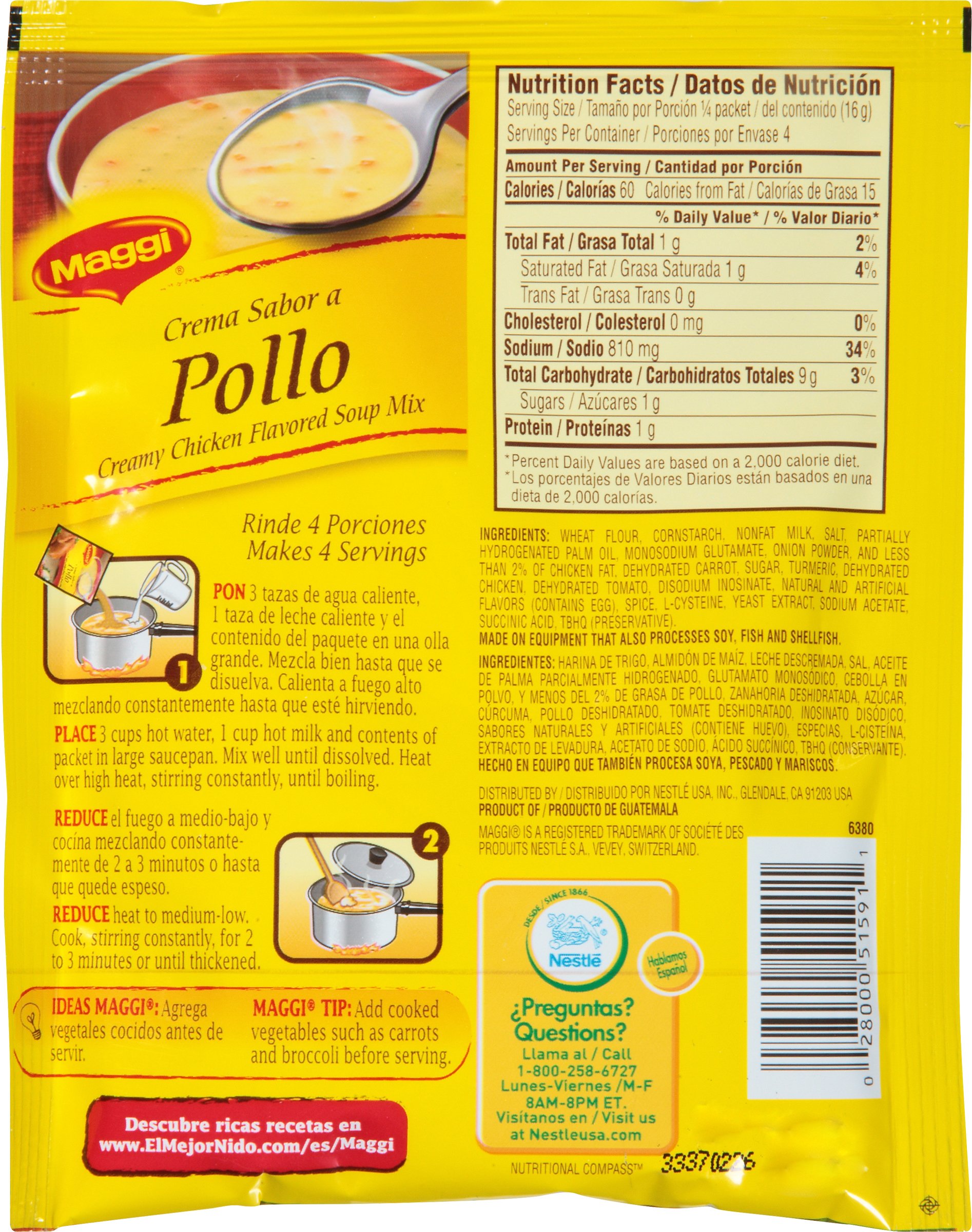 Maggi Creamy Chicken Flavored Soup Mix, 2.26 oz