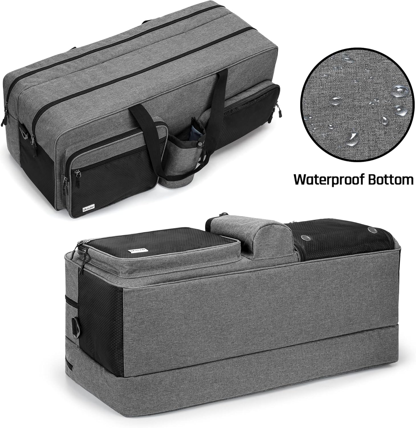 DSLEAF Tennis Duffle Bag with 7 Rackets Capacity, Tennis Racket Bag with Separate Ventilated Shoe Compartment Up to Mens 13 for Tennis/Pickleball/Badminton/Squash Sports, Grey : Sports & Outdoors