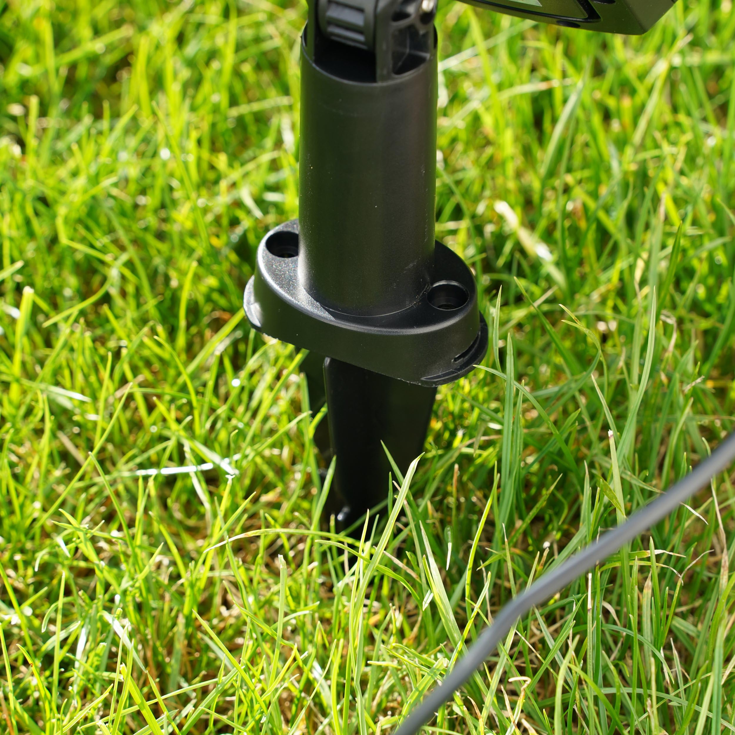 Esotec Premium Strahler PowerTrio, 3er-Set, Edelstahl, Duo Color 3000K 6000K, Solarmodul, Erdspieß, Akku, LED Spot Solarstrahler, Teichbeleuchtung, Spotlight, Metall, IP54, außen, wetterfest, 102705