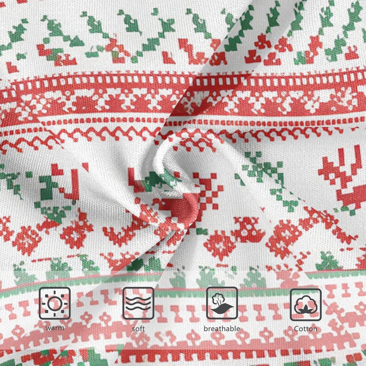visesunny Boys Cotton Underwear Nordic Pixel Art Pattern Printed Toddler Soft Training Briefs Size 2T-8Y for Kids