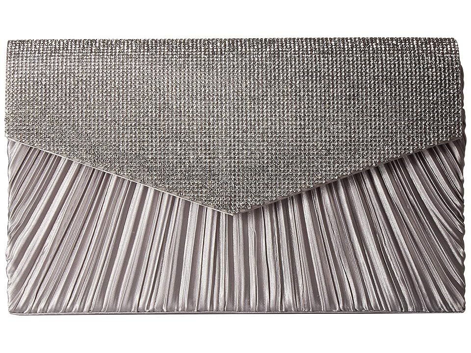 

Jessica McClintock Nikki Clutch (Silver) Clutch Handbags