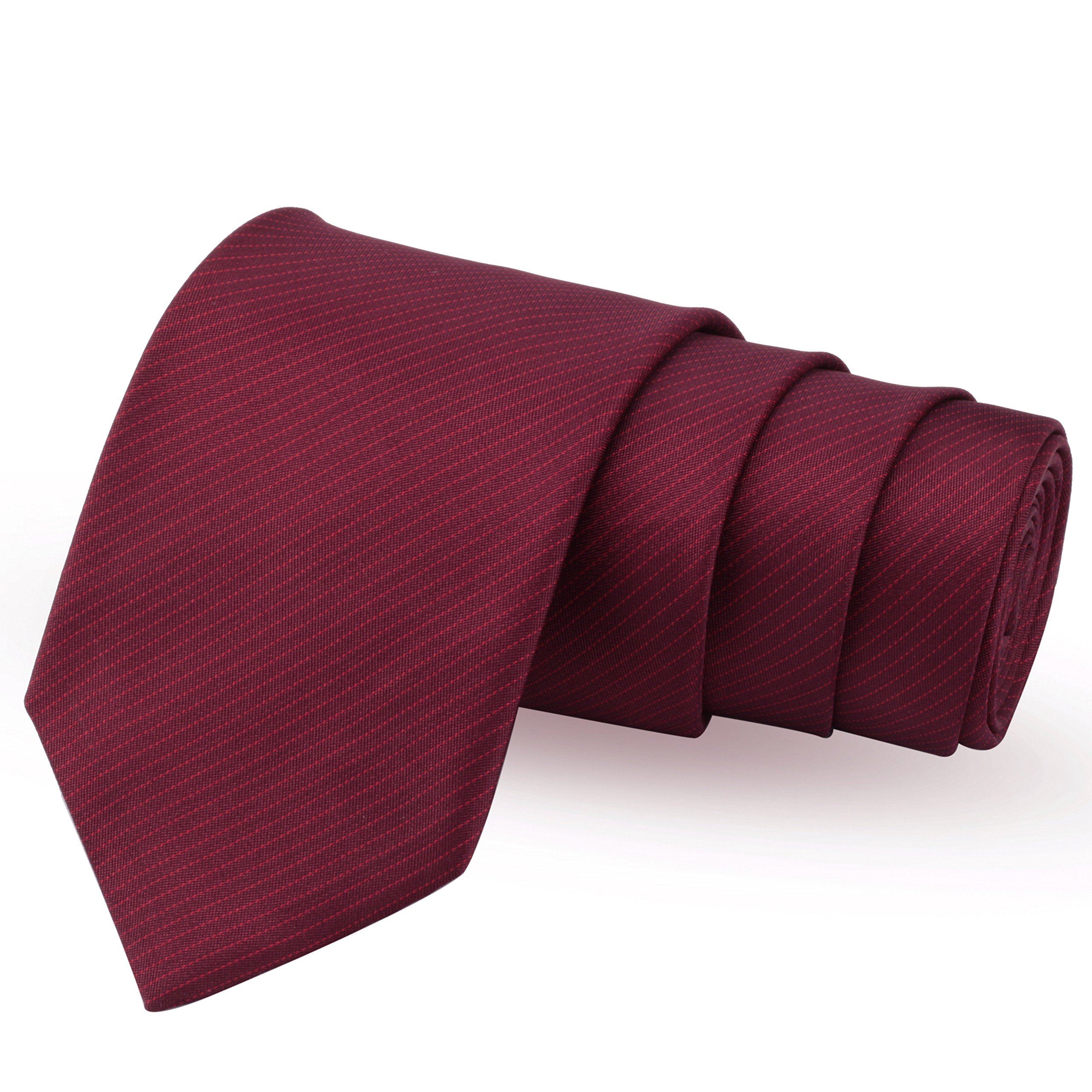 Nifty Maroon Colored Microfiber Necktie for Men-image-42