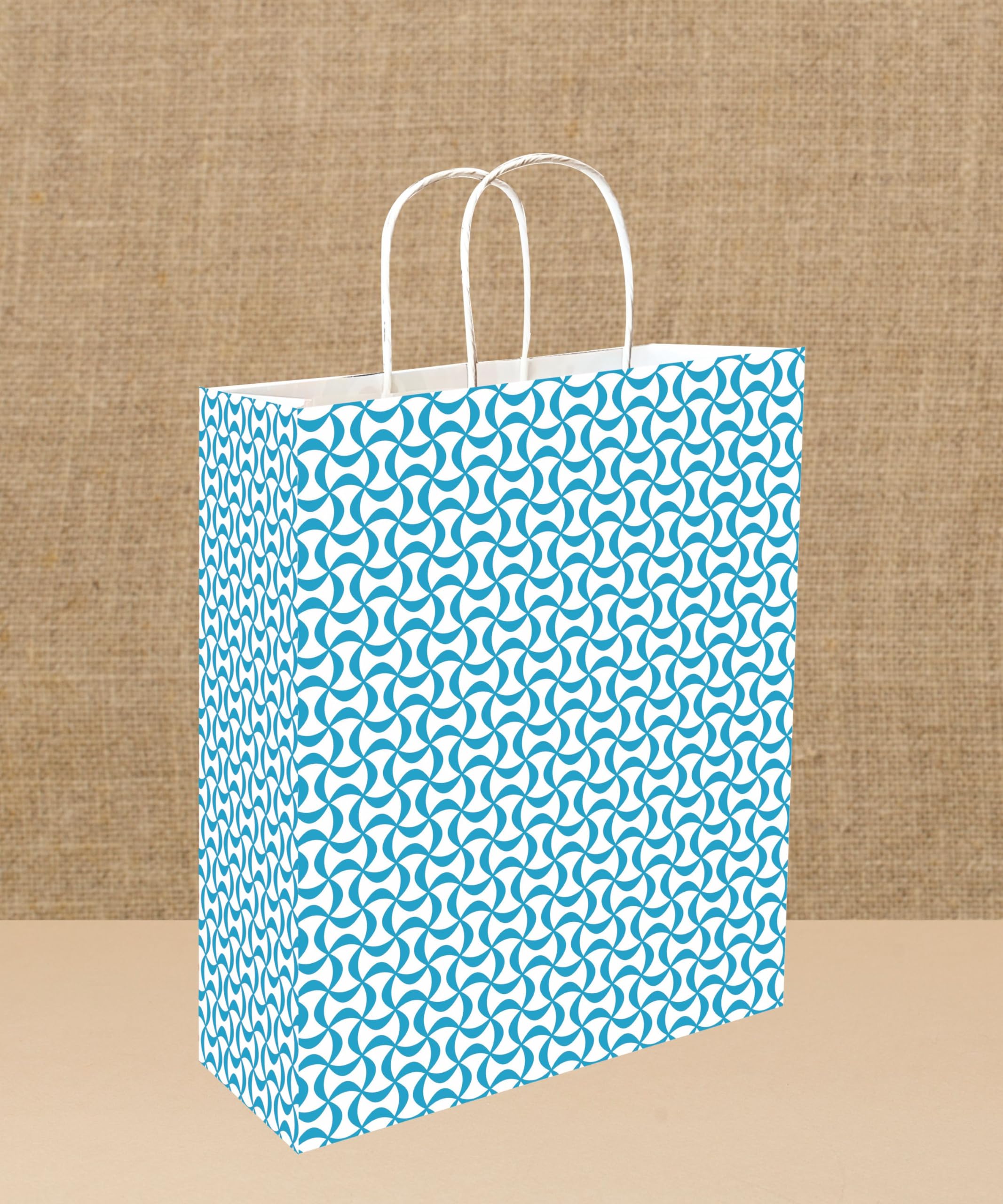 Omnipresent Pack Printed 90 GSM Aqua Blue Paper Gift Bags, Set of 12, Ideal for Birthday Return Gifts, Wedding Gifts, & Gifting on Special Occasions (Size: 11.4x9.4x4.7 inch) (B0CNNH6GQV) Amazon Price History, Amazon Price Tracker