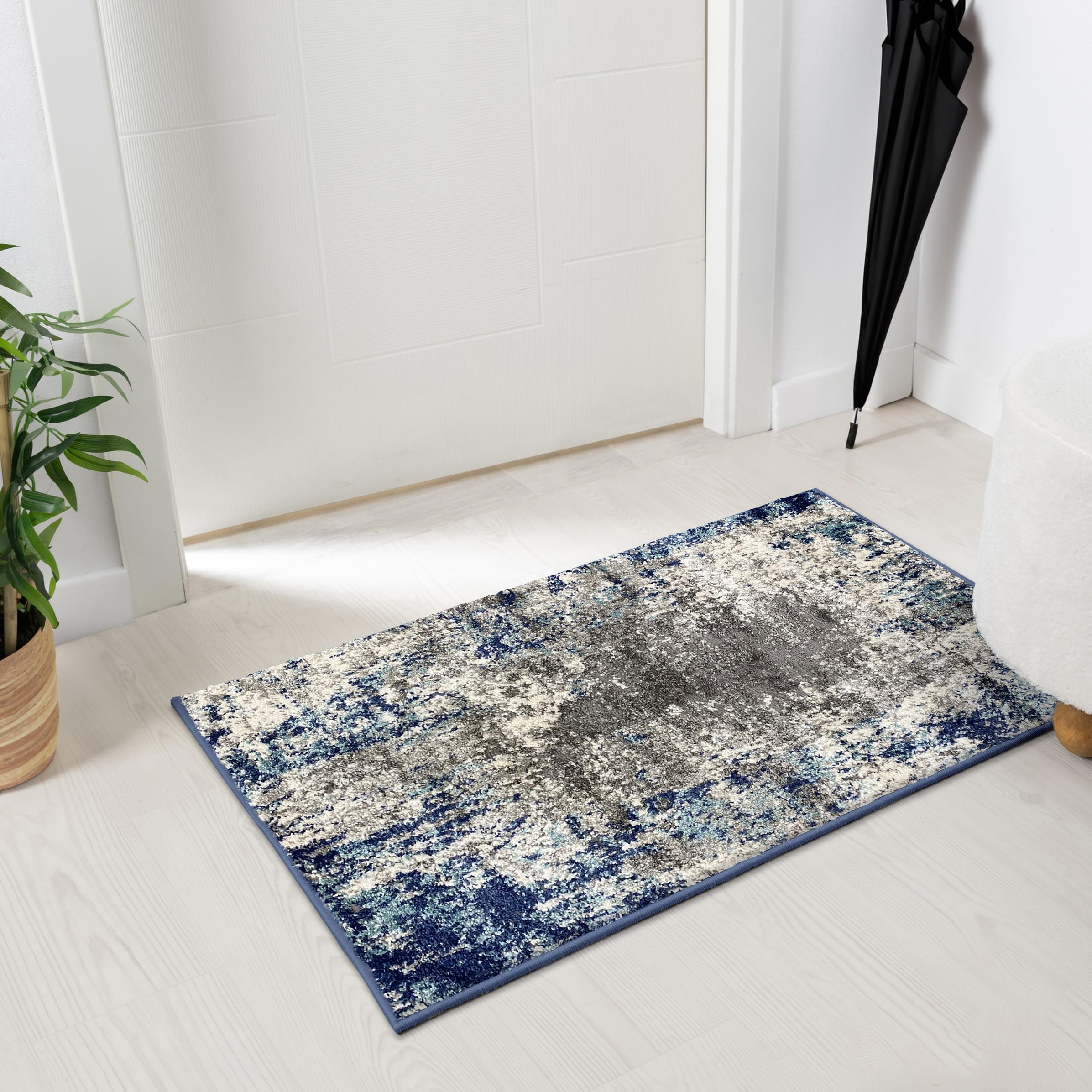 LUXE WEAVERS Artistic Area Rug, D.Blue-L.Blue 2x3