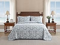 Vista 8 de Juego de funda de edredón, tamaño individual, color gris de Tommy Bahama Cape Verde