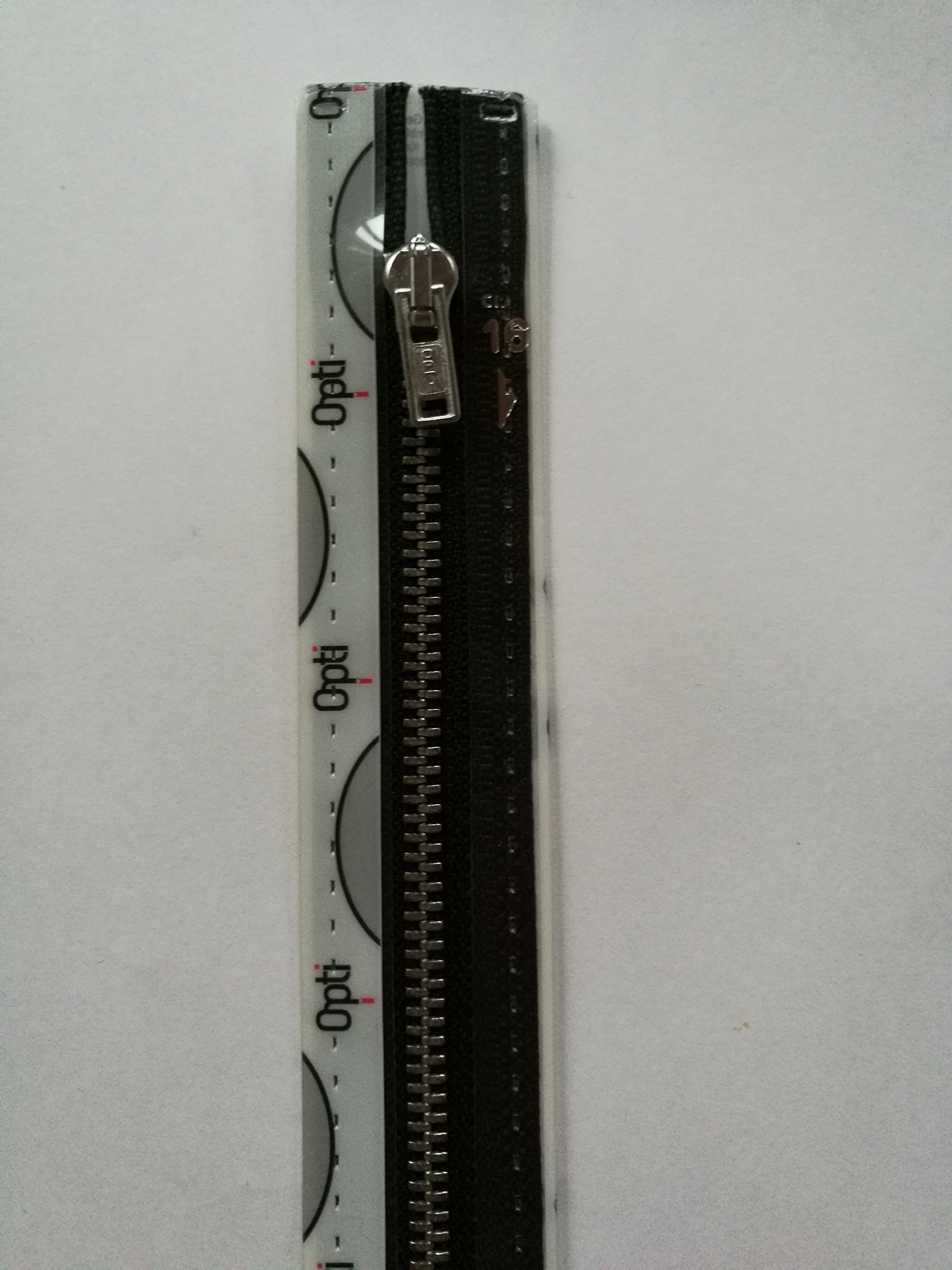 Opti Zip Fastening, #00000 Black, 12cm