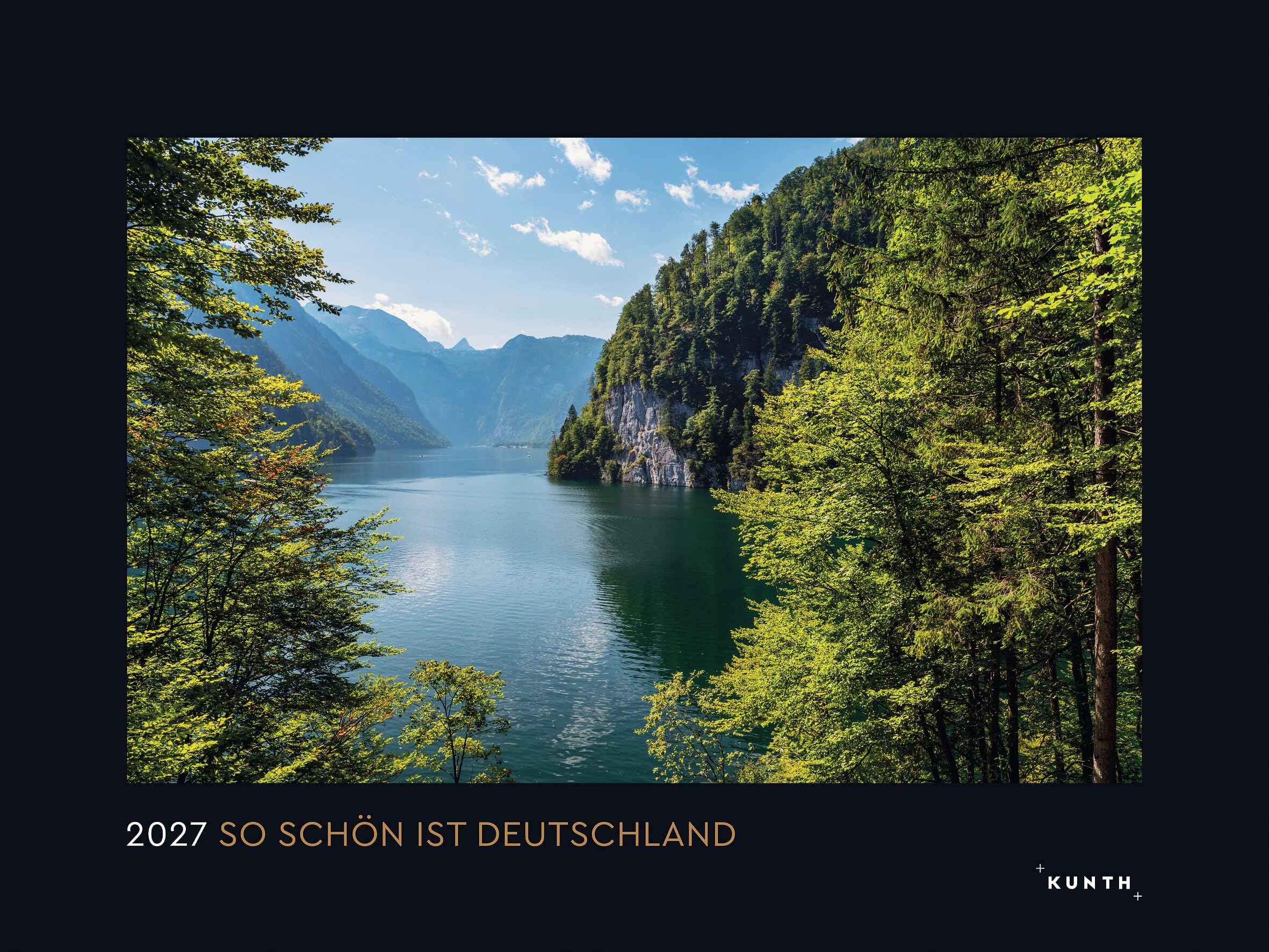 Calendrier Allemagne 2027 KUNTH grand format photo de qualité supérieure avec reliure spirale