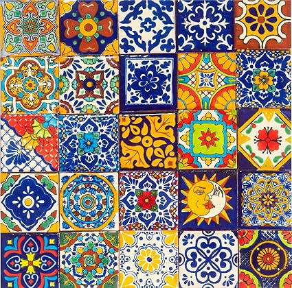 Mexican Talavera Tile Spanish Mediterranean Art Colorful 2