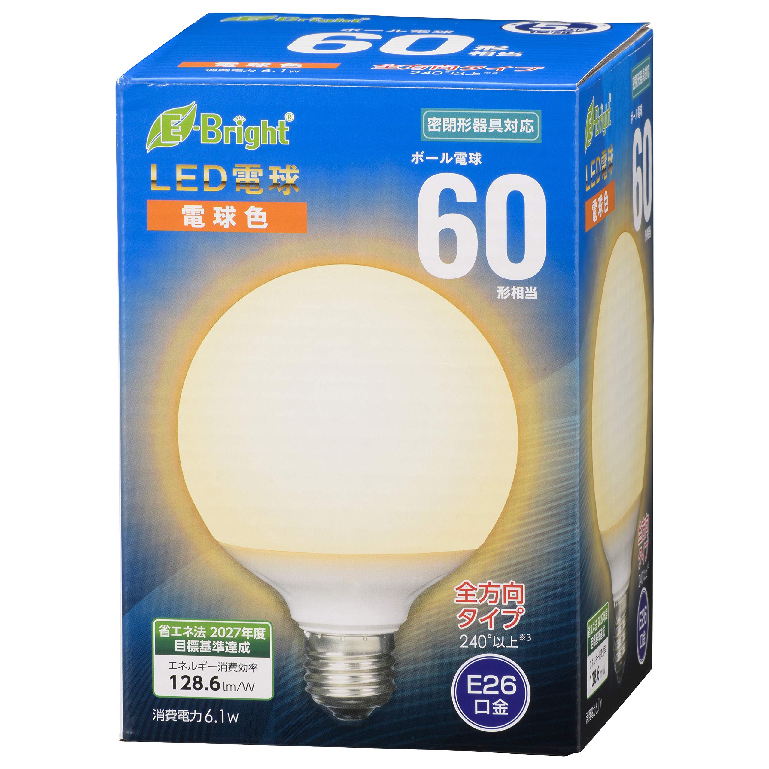 東芝製　LECF18L-W16GH3085 電球色　 新品、未使用品 LED電球 一般電球形 810lm（電球色相当） | 東芝 | LDA7L22-D-G
