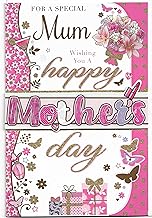 Mothers Day Card For Mum 23 x 15 Cm (9 x 6 inches) For A Special Mum Wishing You A Happy Mother's Day