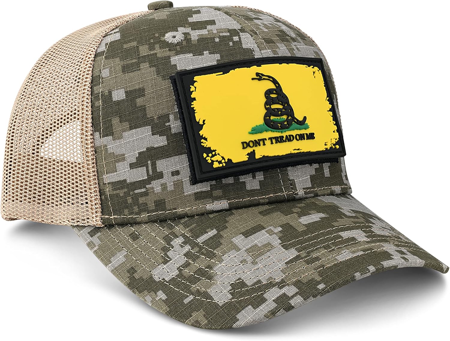 American Flag Hat Military Hat with Interchangeable Hat Patches Dont Tread on Me Tactical Trucker Hat
