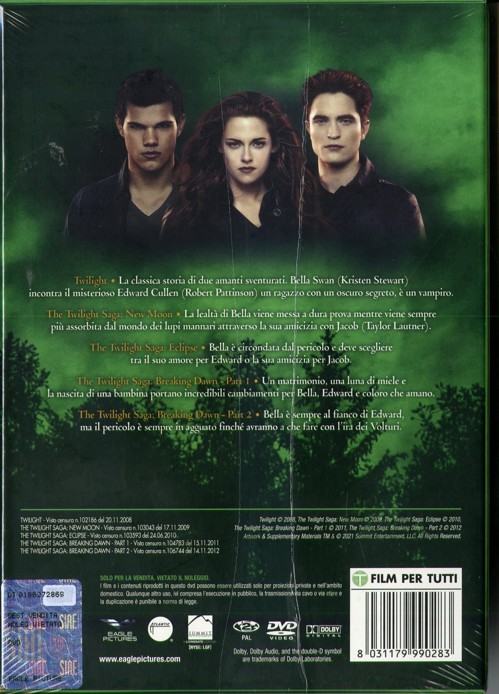 The Twilight Saga Collec. (Green Box) ( Box 5 Dv)