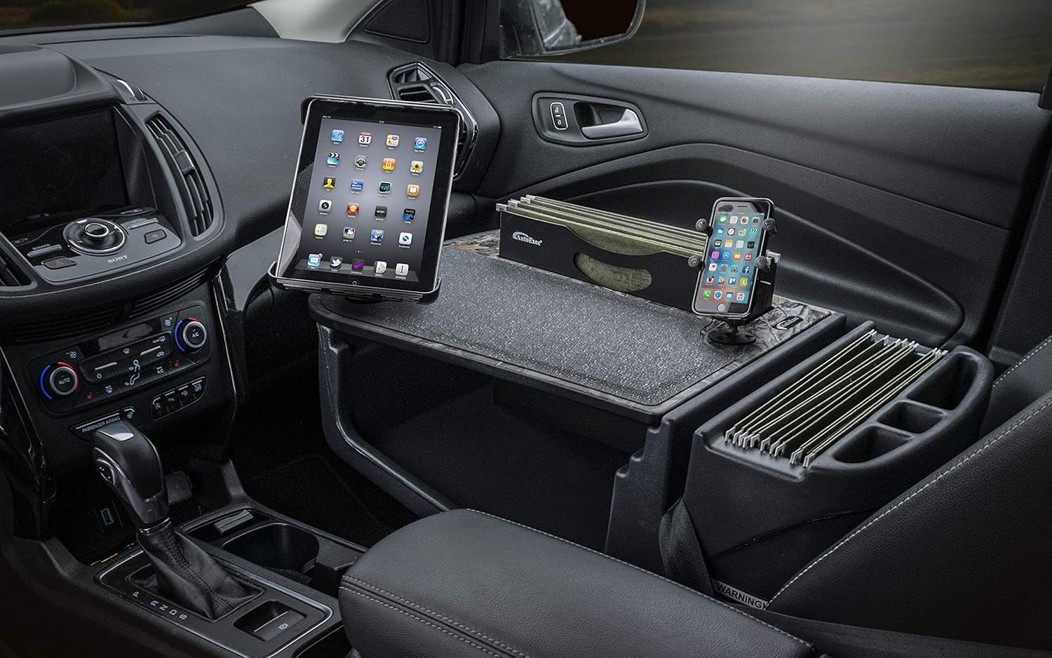 Promo Discount Up To 70% Off AutoExec AUE29800 Efficiency FileMaster Car Desk Realtree Edge Camouflage with Built-in 200 Watt Power Inverter, Phone Mount, and Tablet Mount One-Day Sale: Up to 50% Off AutoExec AUE29800 Efficiency FileMaster Car Desk Realtree Edge Camouflage with Built-in 200 Watt Power Inverter, Phone Mount, and Tablet Mount