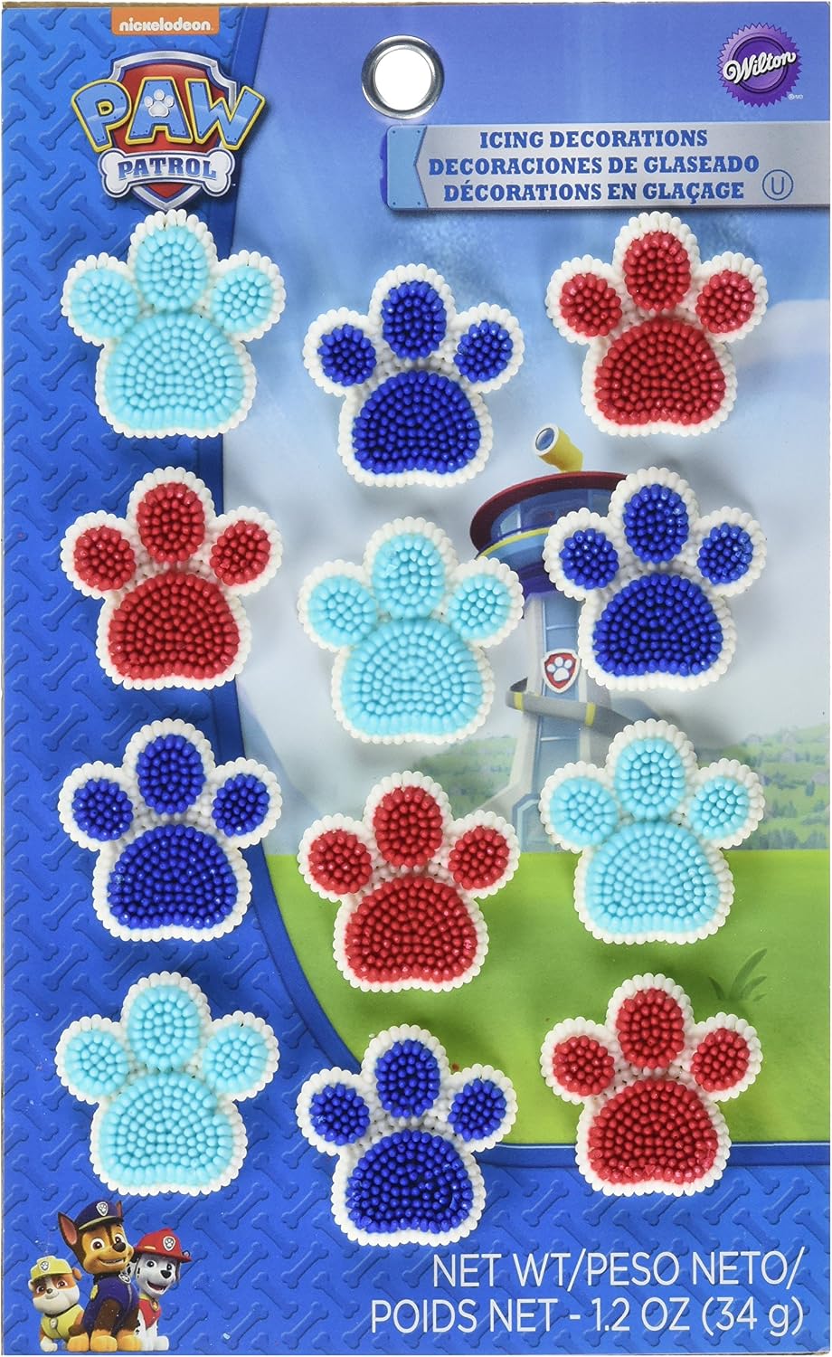 Wilton Icing Decorations 12/Pkg-Paw Patrol, Assorted