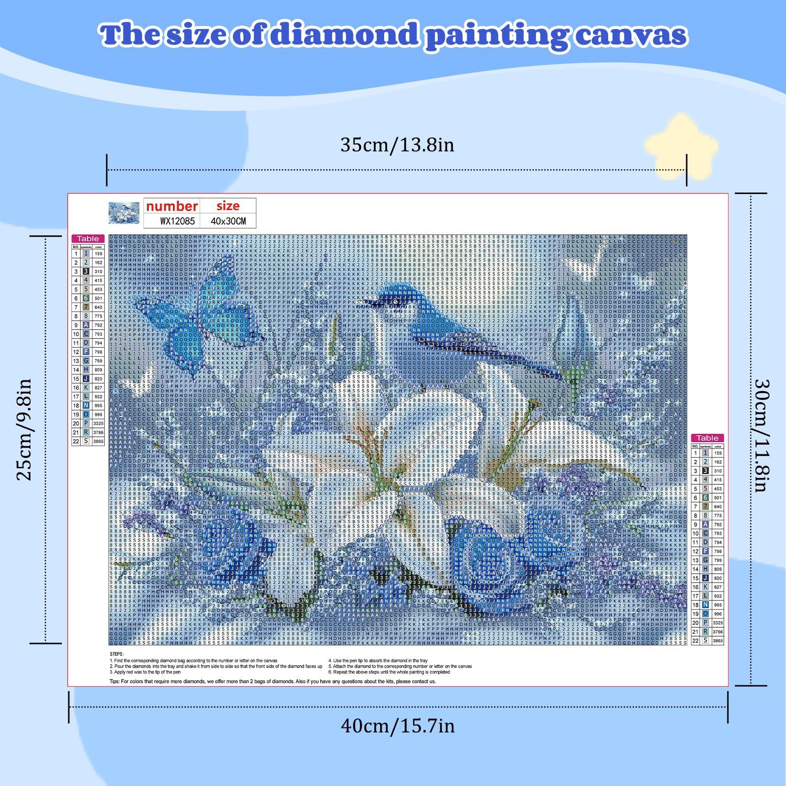 NEWENMO 5D Bird Diamond Painting Kits for Adults,Lily and Rose Diamond Art Kits,DIY Flowers Full Drill Gem Art Kits for Adults Beginners,for Living Room Decoration-30x40cm - Image 2