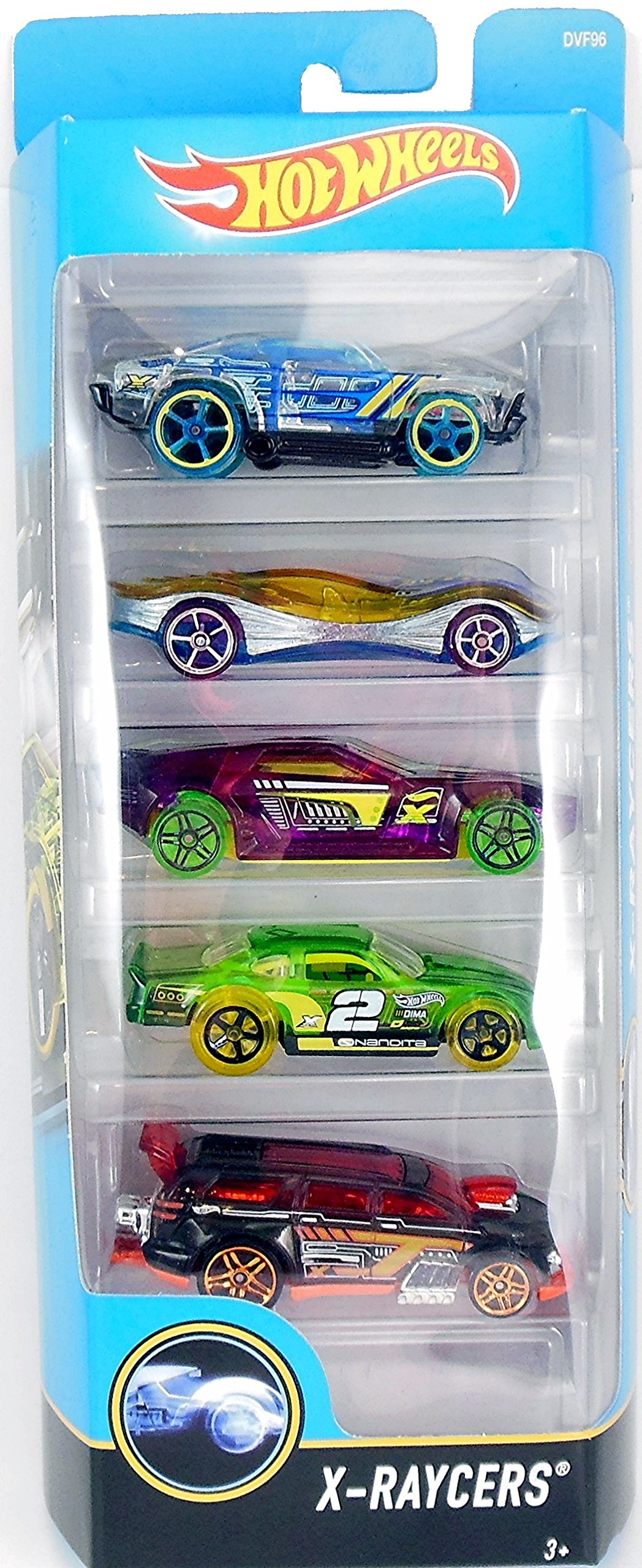 hot wheels - 5 cars pack 2017 x-raycers- Multi color