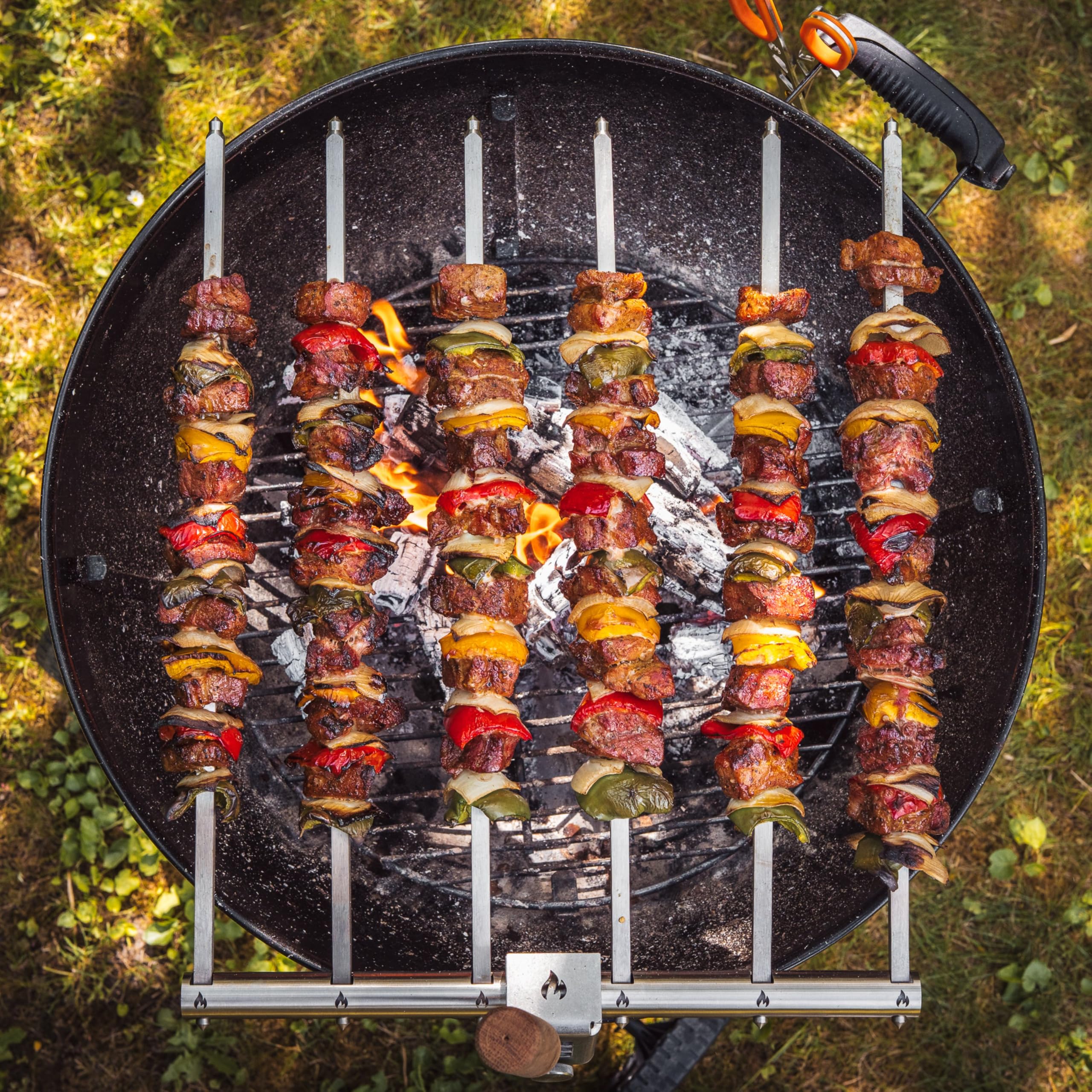 Grillrost.com Das Original 6 spiedini di Ricambio in Acciaio Inox per Il Supporto per asado