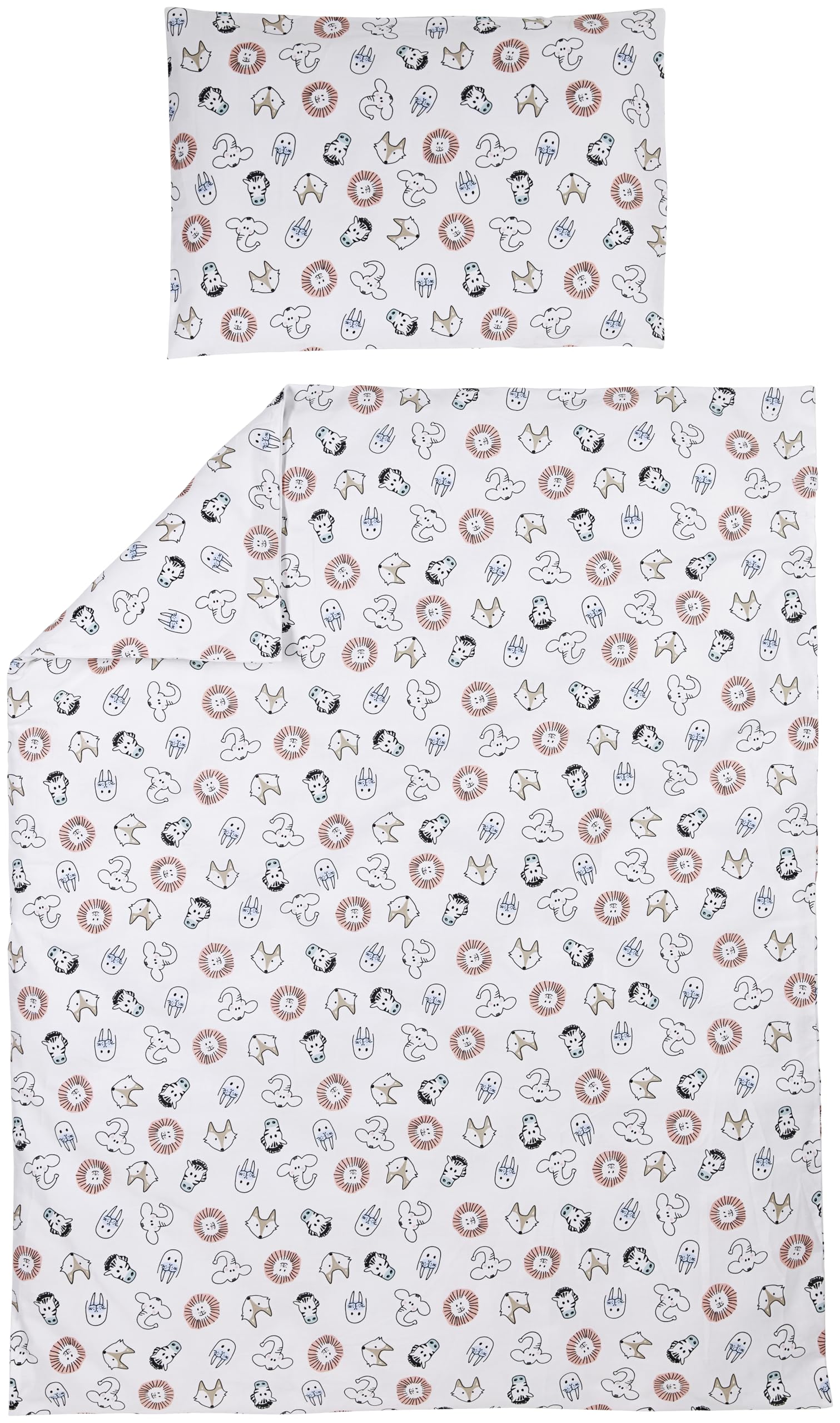 Meyco Baby Bedding Junior Bed – Animal Multicolour – 120 x 150 cm – Single Pack