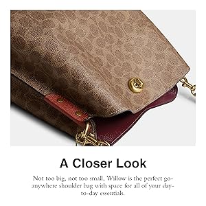 Coach Polished Pebble Leather Willow Shoulder Bag