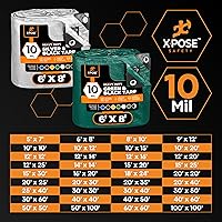 Vista 8 de Xpose Safety - Lona de poliéster resistente, 0.394 pulgadas de grosor, resistente al agua, con protección contra rayos UV, reversible