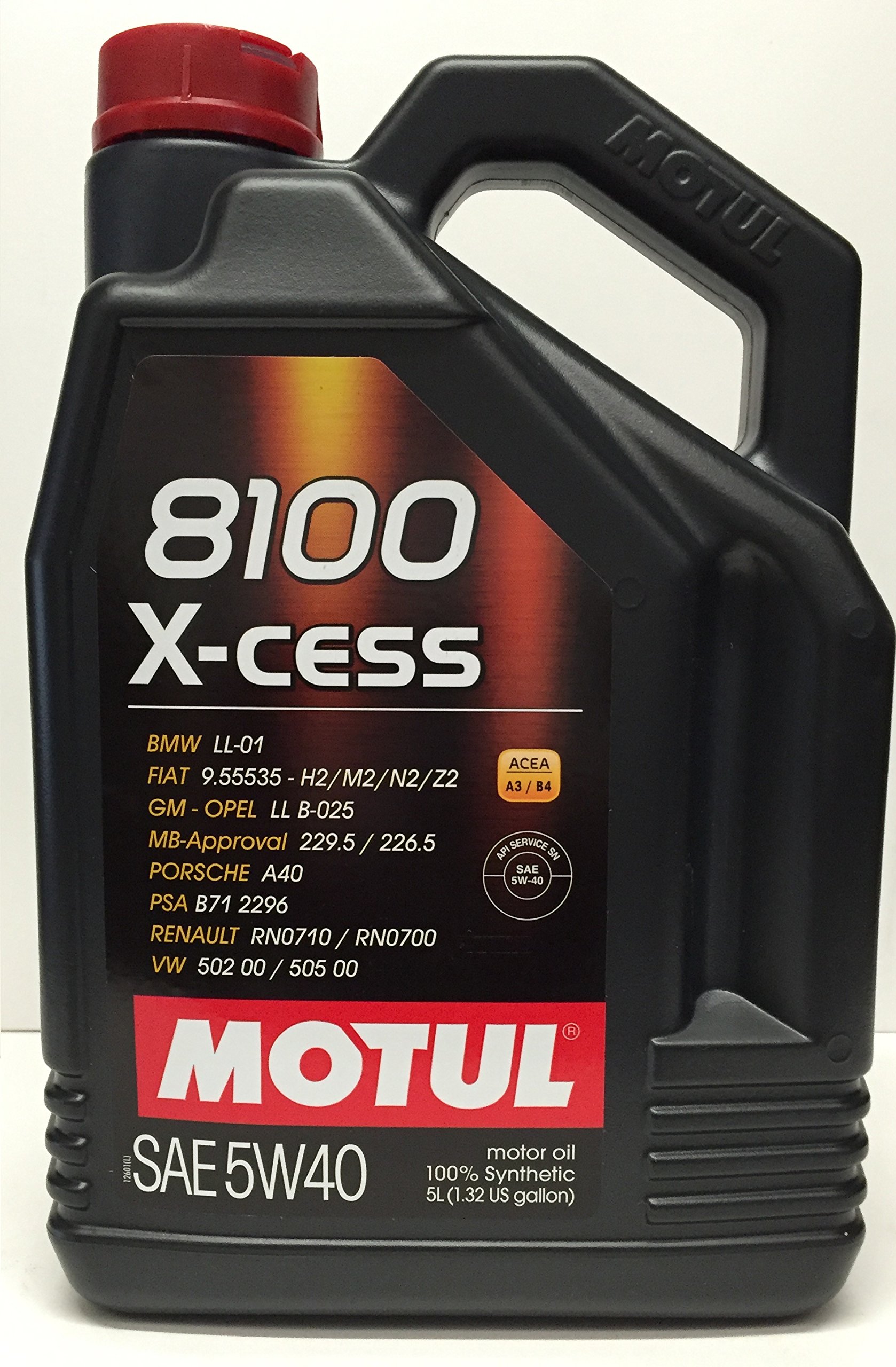 aceite motor MOTUL 8100 X-CESS 5W40 en 7 litros (1x5 lts+ 2x1 lt)