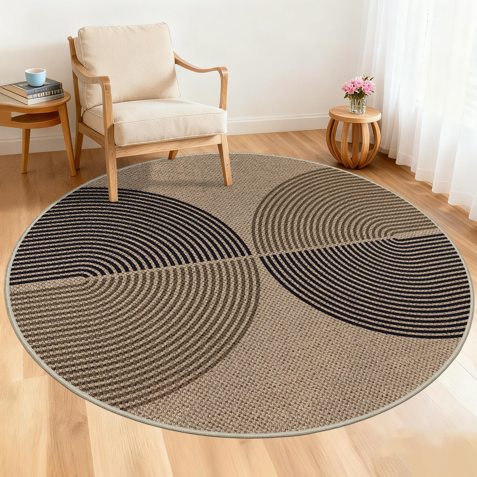 Capslpad Teppich Wohnzimmer Jute Aussehen KüchenTeppich