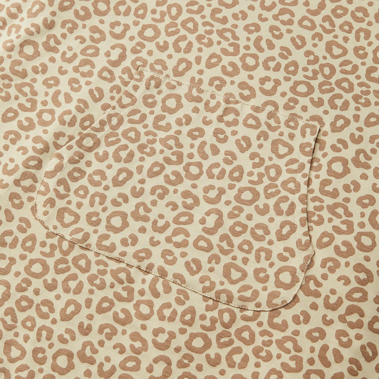 Cloby Badeponcho mit Kapuze mit UV-Schutz (UPF 50+) - Leopard braun