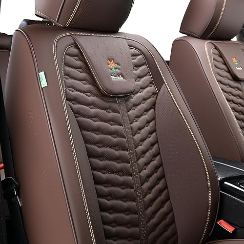 Miniatura 6 de Fundas de asiento delantero, fundas de asiento de cuero, fundas universales para asiento de automóvil, 2 unidades, protector de asiento de automóvil