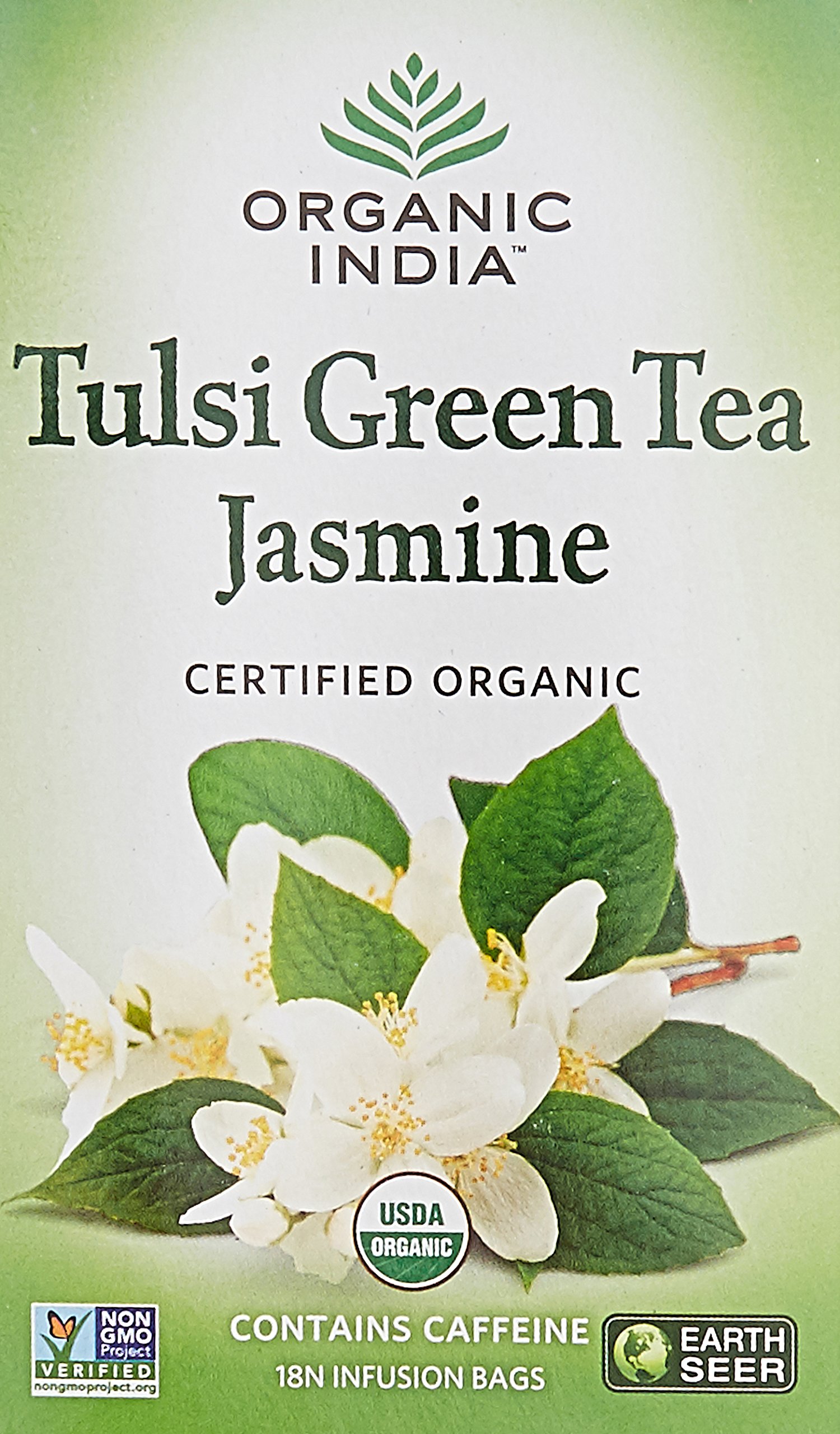 ORGANIC INDIA Tulsi Green Tea Bags - Jasmine 25 Tea Bags (B00JI4WI4K) Amazon Price History, Amazon Price Tracker