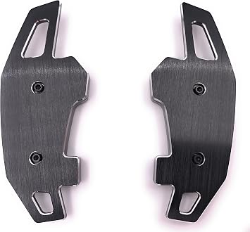 H-Customs Dsg Paddles Extension Shift Paddle Shifter Alu Black Compatible with Golf 7 Only Gti R Gtd