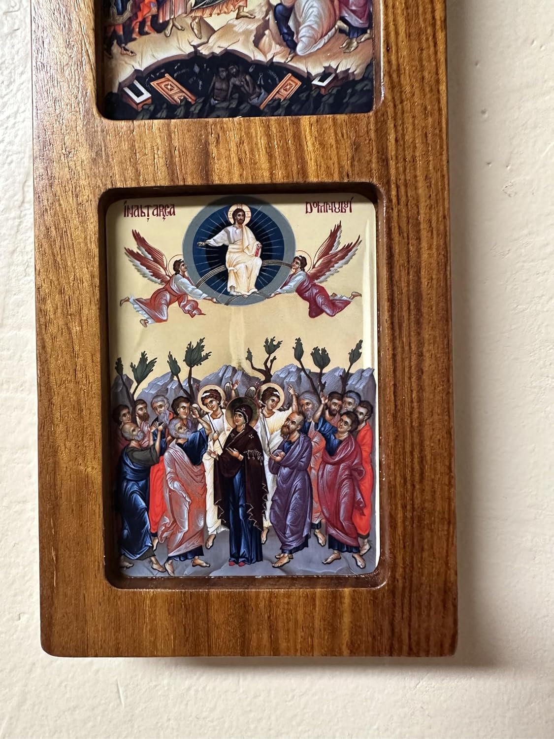Wooden Orthodox Wall Cross with Icons of the Great Feasts
