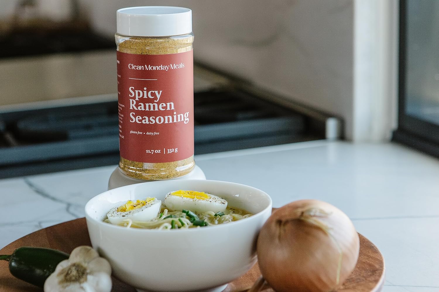 Clean Monday Meals Chicken, Beef & Spicy Ramen Seasoning Pack | Gluten-Free, Dairy-Free, Non-GMO | Trio Pack for Noodles, Broths & Meal Prep